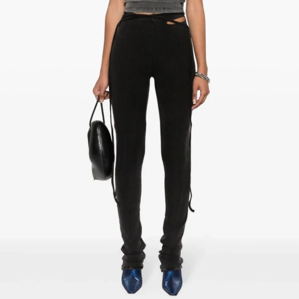 ssense OTTOLINGER Rib Lounge Pants Black Wash Large